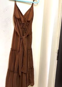 Brown  Dress