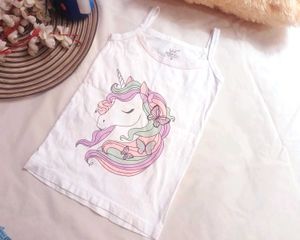 Very Beautiful Girls Short SleevelessUnicorn Kids