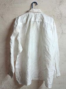 Oversized Partywear Formal Shirt White