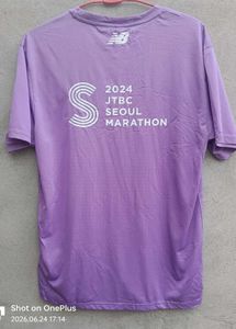 New Balance OG  Purple S Logo T-Shirt