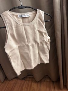 Zara Ribbed Knit Tank Top