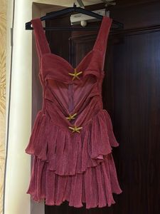 Pleated Mini Party Dress