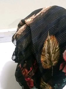 Floral Print Saree