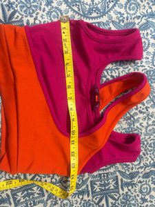Colorblock Crop Tank Top