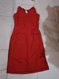 Chic Red kurta