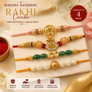 Raksha Bandhan Rakhi Combo Set of 4