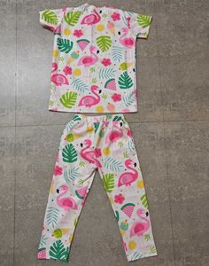 Cute Flamingo Co-ord Set 4-5years