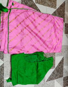 Elegant Pink Saree with Blouse