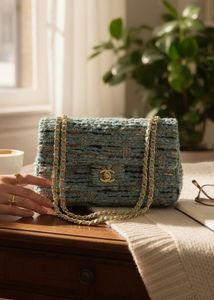 Stylish Chanel Tweed Shoulder Bag