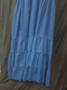 Elegant Teal Embroidered Gown