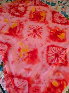 Vibrant Tie-Dye Saree