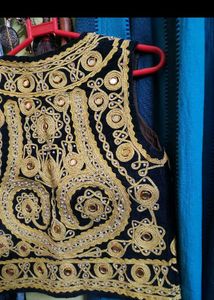 zari Mirror Work Vest