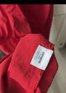 Ralph Lauren Dupe- Red A-Line Midi Dress