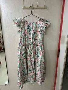 Floral Flutter Sleeve Dress