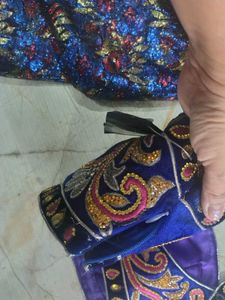 Exquisite Embroidered Blouse with Matching Fabric