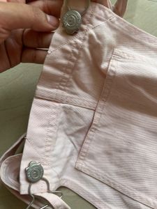 Adidas Orginals Pink Denim Overall Skirt
