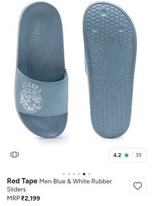 ✨💯 ORIGINAL Red Tape Men's Blue Sliders 💯✨