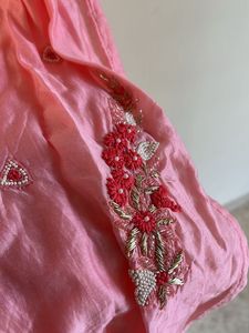 Beautiful Pink Embroidered Kurta