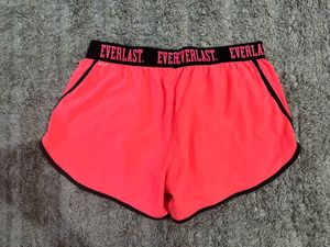 Everlast Neon Pink athletic Shorts - Black Waistba