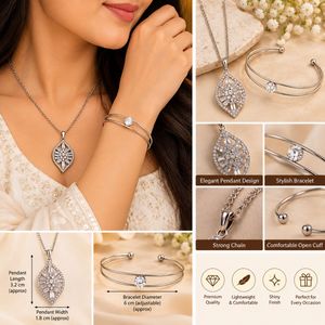 Sparkling Diamond Pendant Necklace