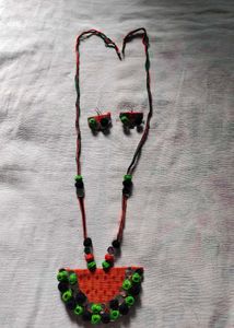 Handmade Ethnic Necklace &amp; Earrings Set