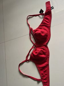 Vibrant Red Bra