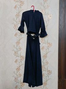 Elegant Navy Blue Maxi Dress