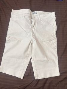 White Cropped Pants