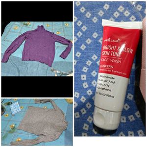 two winter skivis and new facewash free