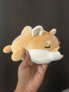 Shiba Inu plush toy features soft, marshmallow