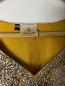 Yellow Floral Kurta Set with Palazzo