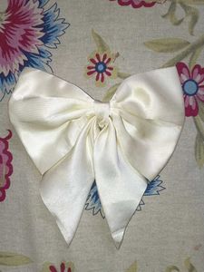 Elegant Satin Bow Hair Clip