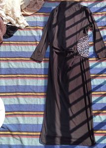 Elegant Black Embellished Dress
