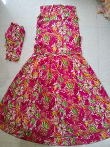 Vibrant Floral Kurta Set