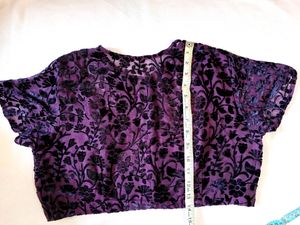 🎉 Price Drop Purple Colur Net Blouse