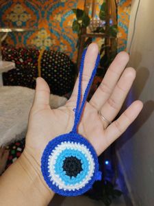 Crocheted Evil Eye Charm