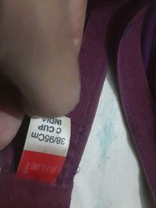 Deep Purple Textured Bra