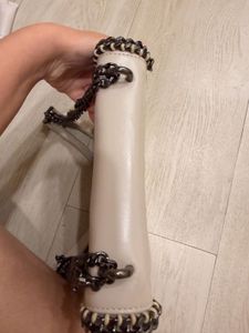 Karl Lagerfeld Cream Chain Shoulder Bag