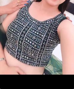 Embroidered Mehendi Lehenga Choli