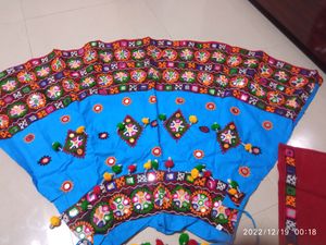 Vibrant Blue Gujarati Chaniya Choli