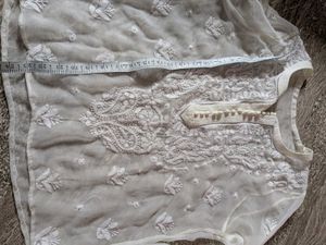 Elegant White Chikankari Kurta