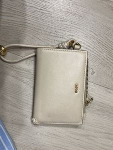 Cream MNG Wallet with Zipper