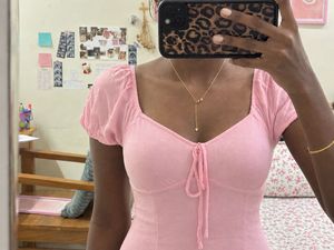 pink mini dress