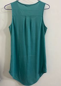 Ardene Teal Zipper Top with Front Pockets