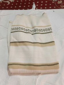 Men's White V-Neck Sweater