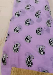 Lavender Colour New Saree buy1get1free