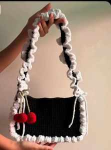Crocheted Cherry Handbag