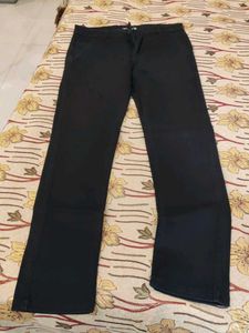 Navy Blue Straight Fit Pants