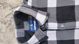 Classic Black &amp; White Checkered Casual Shirt