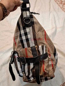Designer Plaid Hobo Bag